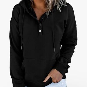 Womens EzyMall sweatshirt in black size Large